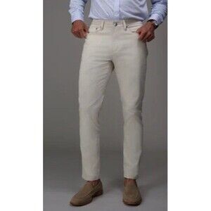 NWT Collars & Co CEO Chino Five Pocket Pants Cotton Stretch Pants Stone 34x32